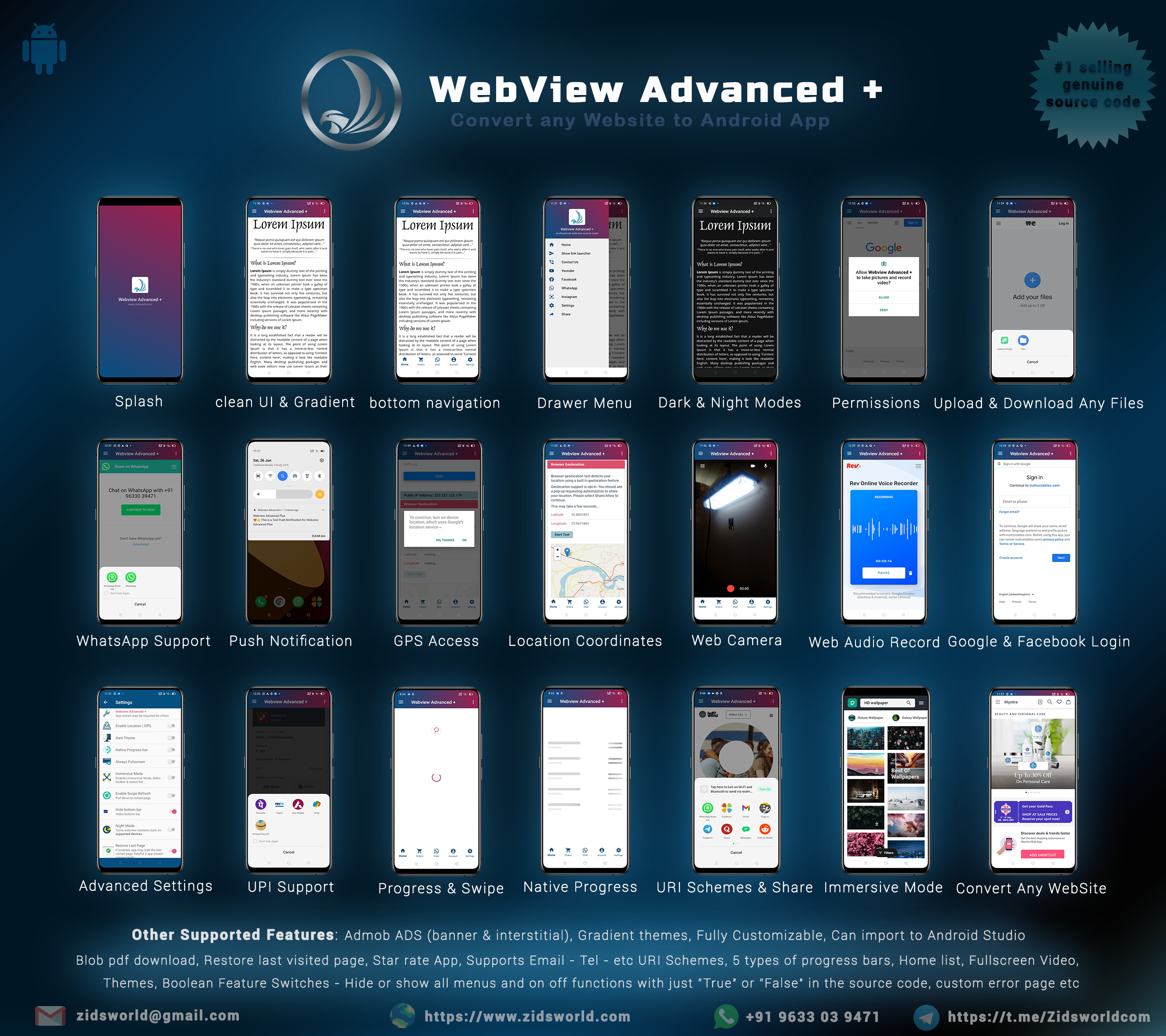 best android webview app source code